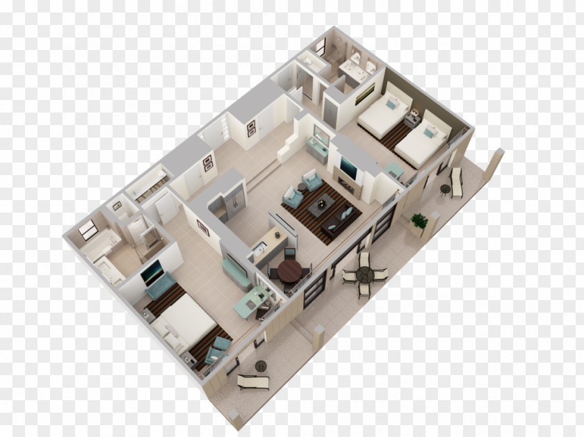 Villa View 3D Floor Plan Arizona Biltmore, A Waldorf Astoria Resort House PNG