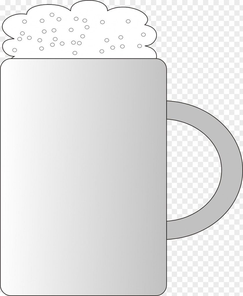 White Cup Beer Clip Art PNG