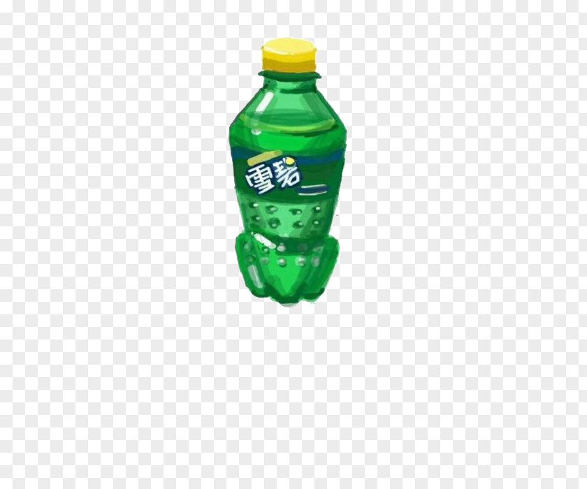 Cartoon Drink Sprite Zero Tea Bottle PNG