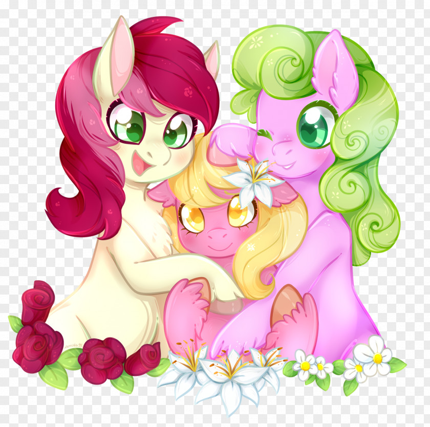 My Little Pony Flower Horse Book PNG