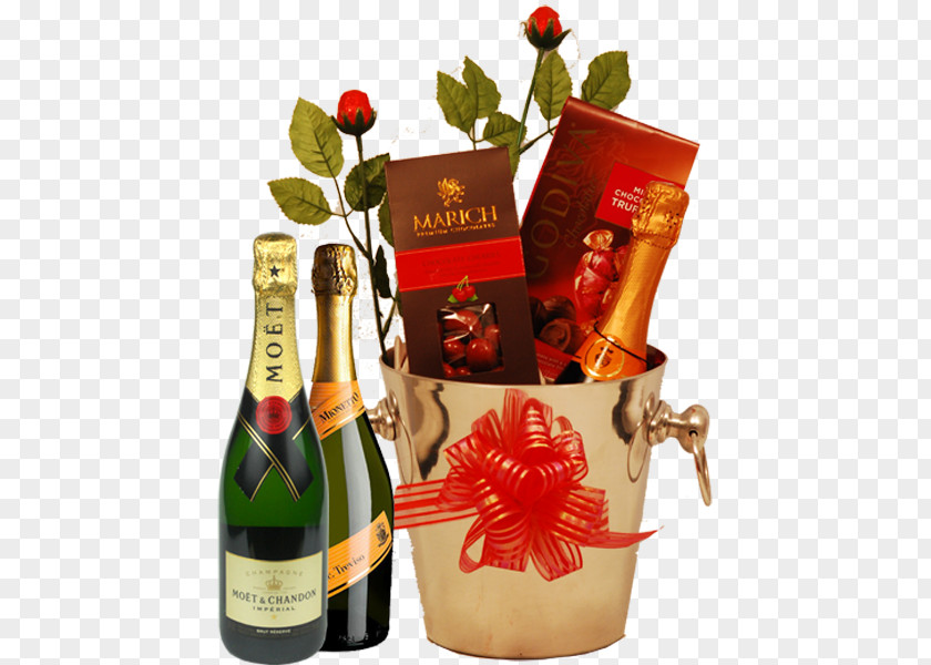 Party Champagne Food Gift Baskets Valentine's Day Birthday Christmas PNG