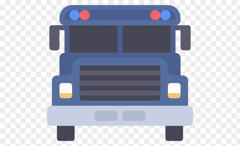 A Domineering Police Bus Prisoner Transport Vehicle Icon PNG