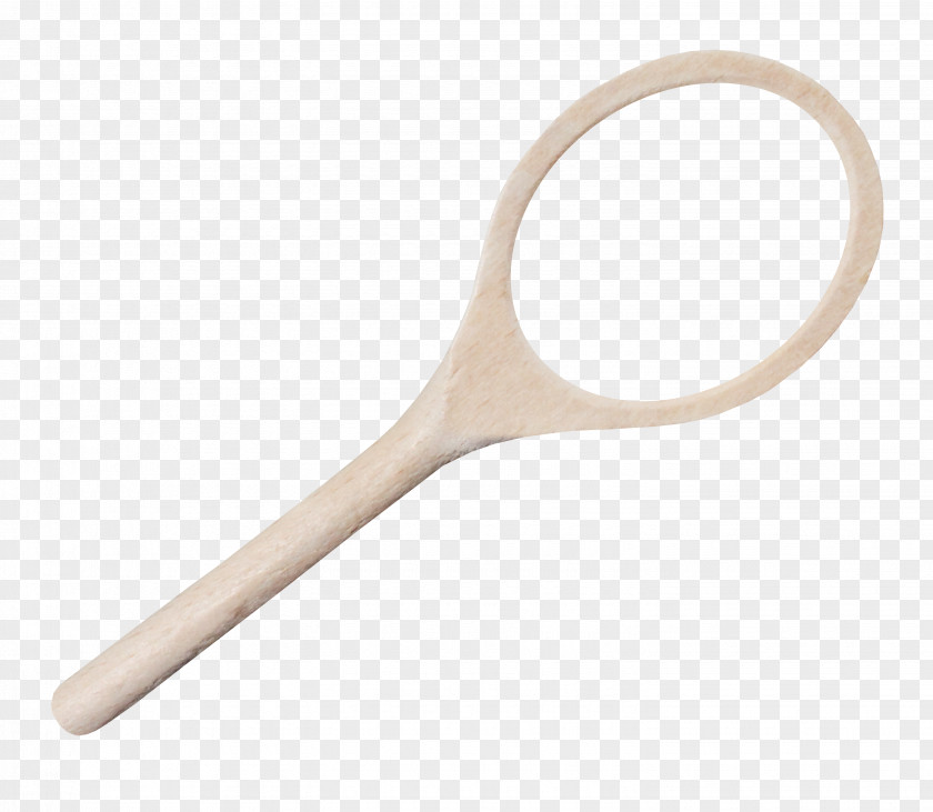 Brown Wooden Spoon Hollow Material PNG