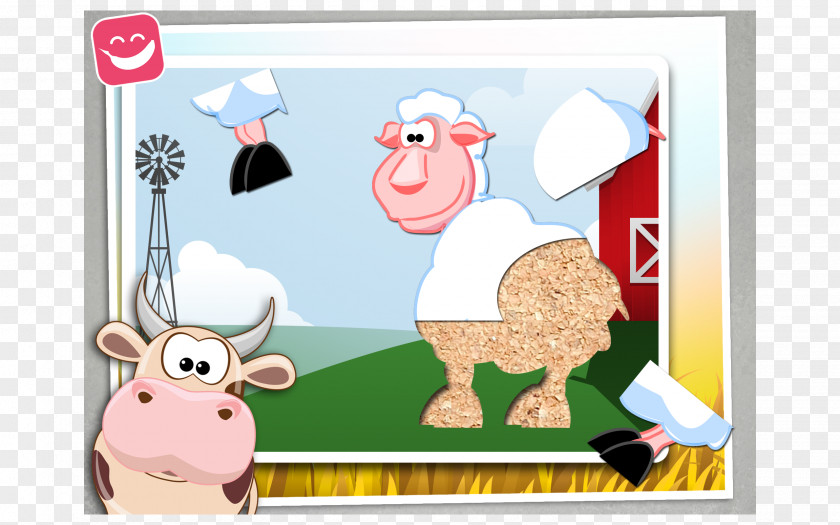 Child Animals Puzzle Cartoon Jigsaw For Kids Farm Animal Puzzles Free PNG