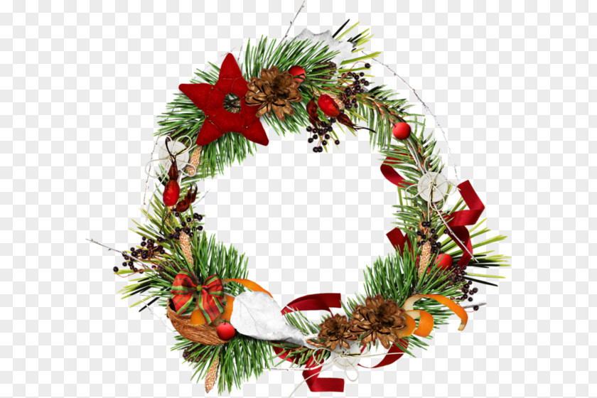 Christmas Wreath Ornament Twig Pine PNG