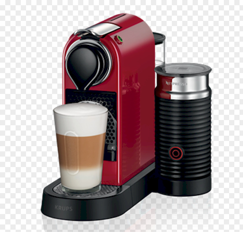 Coffee Coffeemaker Krups Nespresso CitiZ & Milk XN760 Magimix CitiZ&Milk PNG