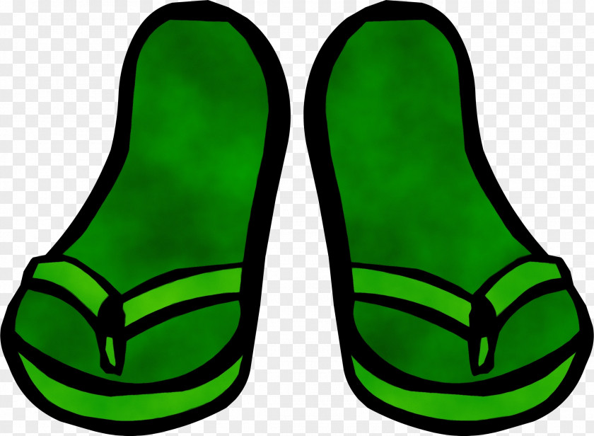 Footwear Green Shoe Slipper Athletic PNG