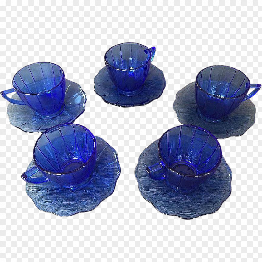 Hazelatlas Glass Company Cobalt Blue Plastic PNG