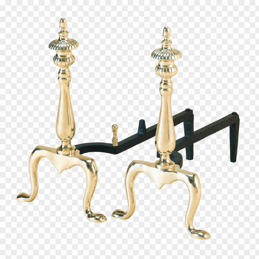 Brass Fireplace Andiron Stove Hearth PNG