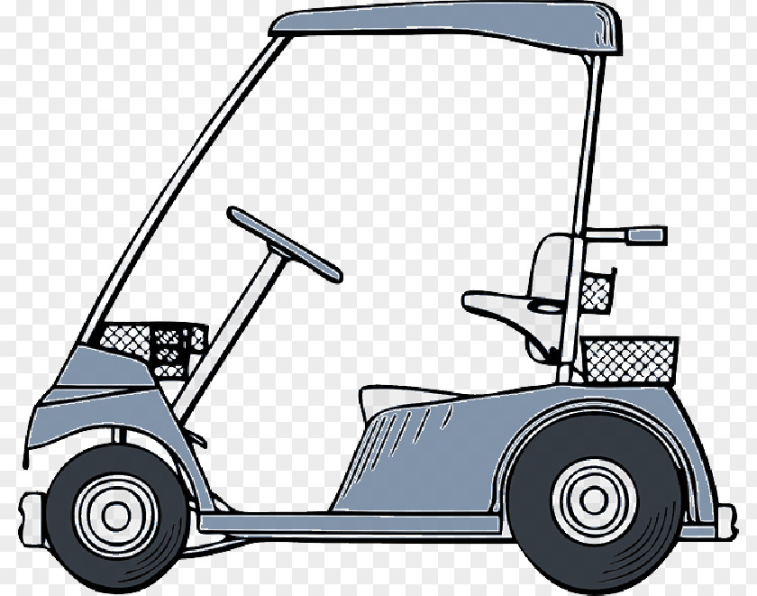 Golf Link Clip Art Buggies Cart Openclipart PNG