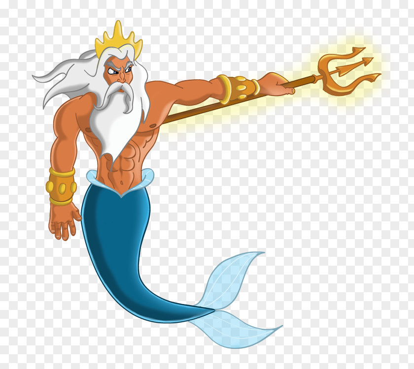 Under Sea King Triton Ariel The Prince Ursula Poseidon PNG