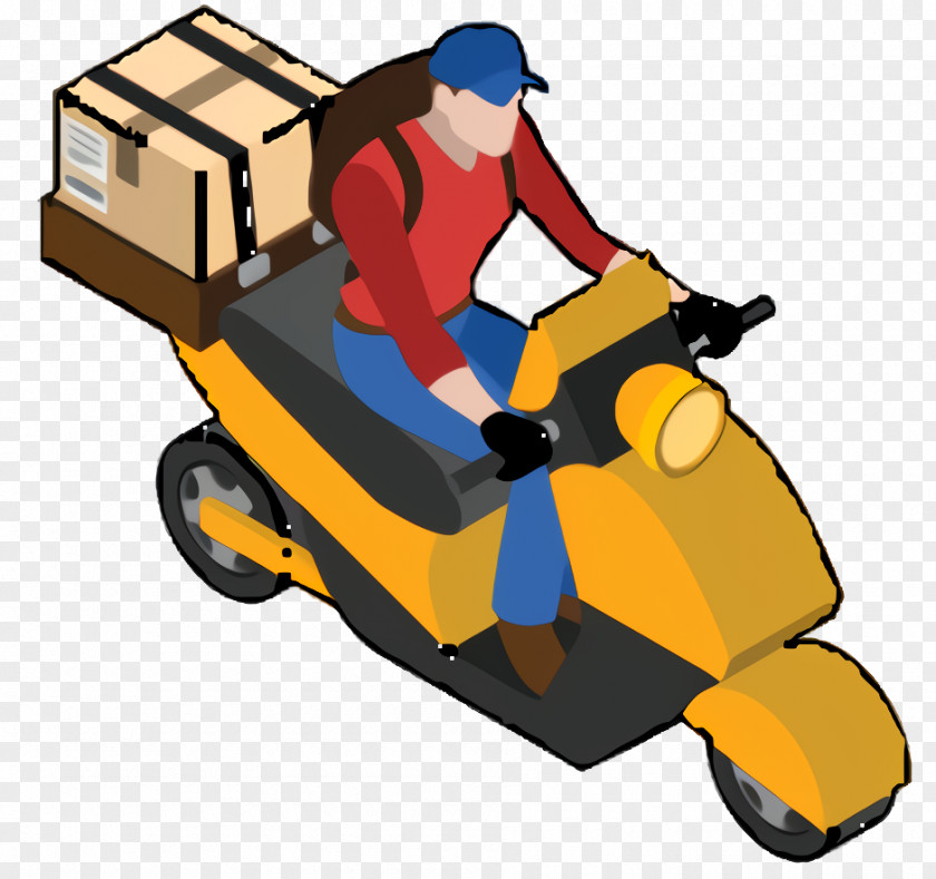 Wheel Rolling Warehouse Cartoon PNG