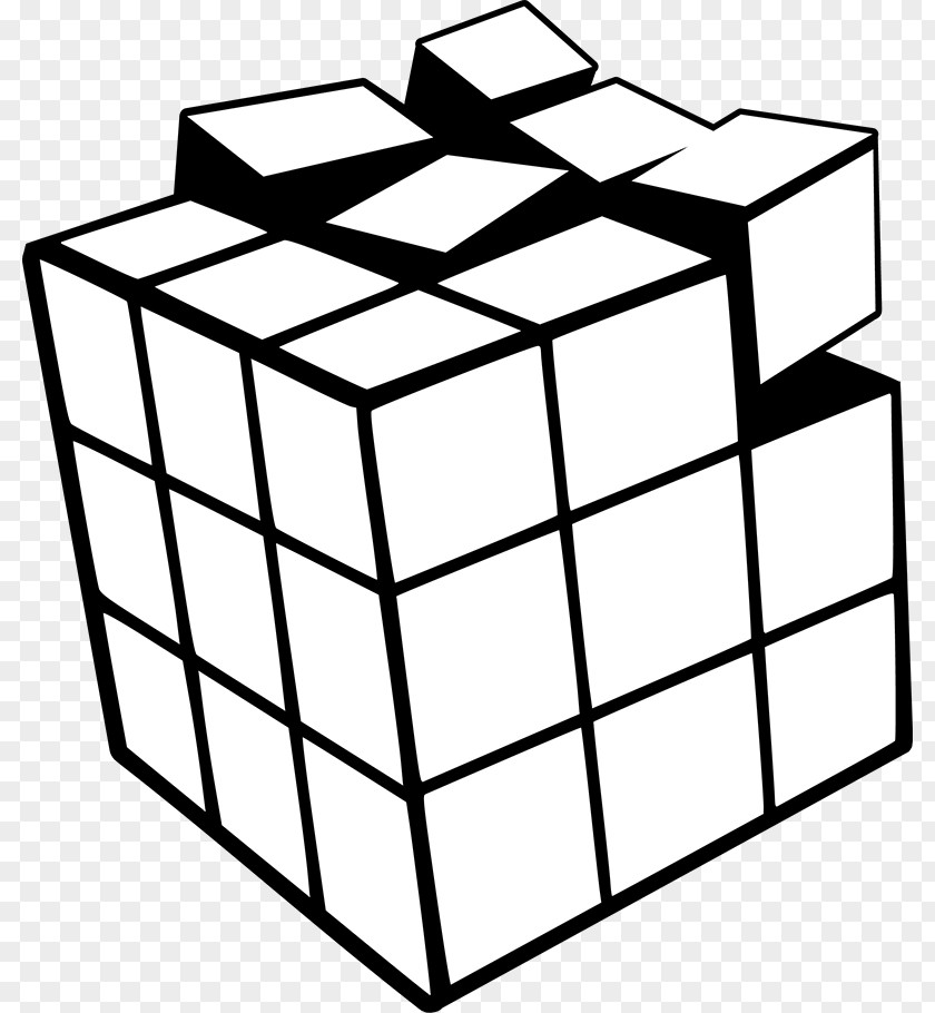 White Cube Rubiks Clip Art PNG