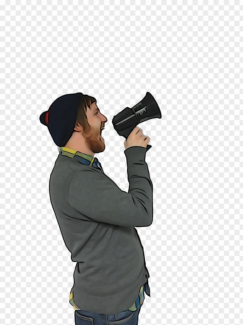 College Student Microphone Megaphone Shoulder PNG