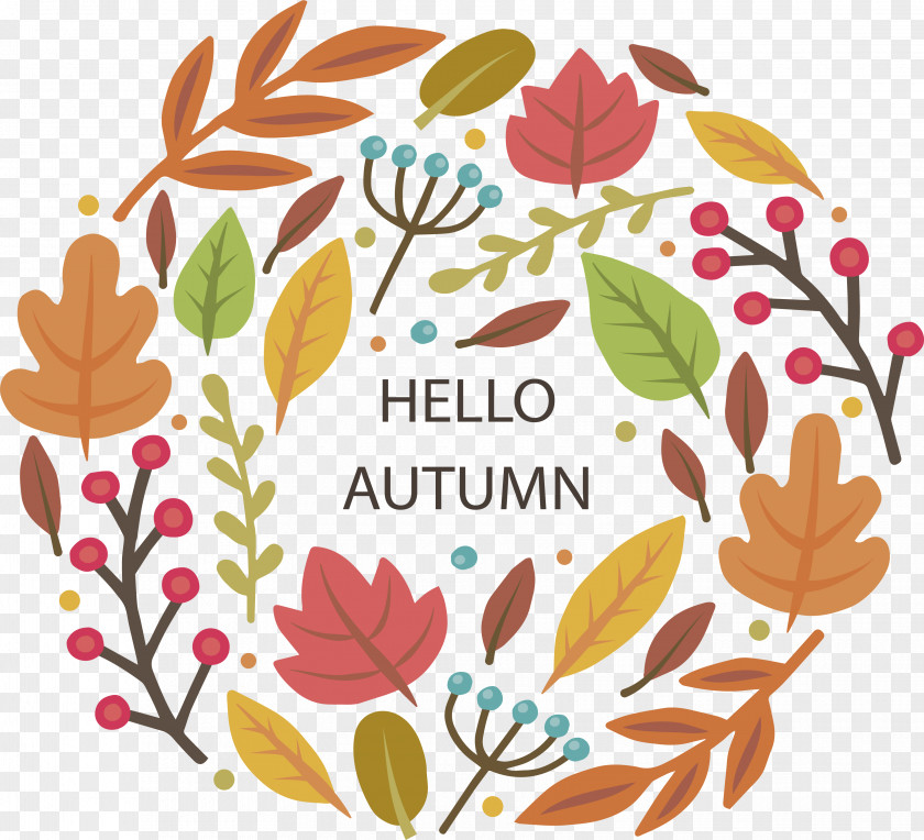 Hello Autumn Poster Download PNG