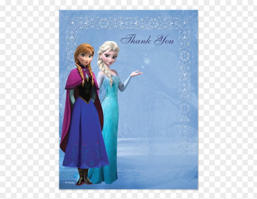 Thank You Birthday Elsa Anna Wedding Invitation Olaf Disney's Frozen PNG