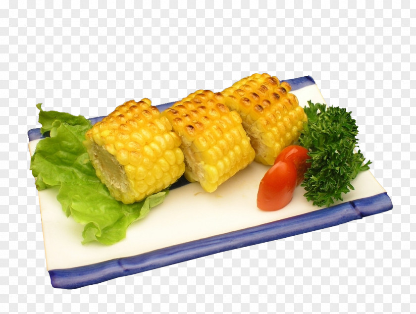 Butter Roasted Corn Barbecue Asado Maize Roasting Food PNG