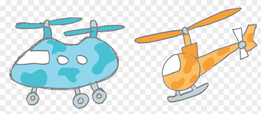 Cartoon Airplane Helicopter Clip Art PNG