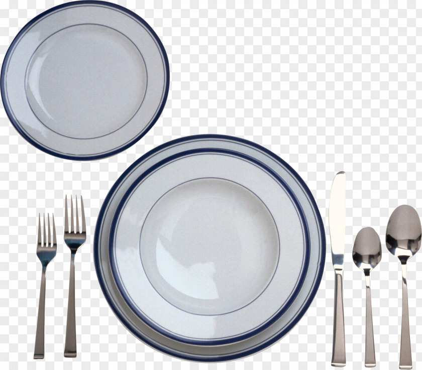 Plate Image Knife Fork Cutlery Spoon PNG