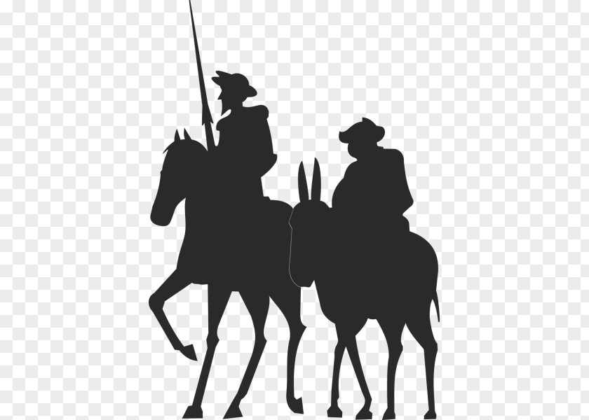 QUIJOTE Don Quixote Sancho Panza Spanish Literature Novel PNG