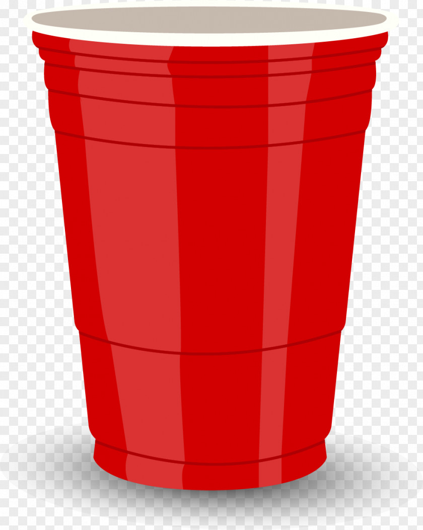 Vector Painted Red Cups Cup Euclidean PNG