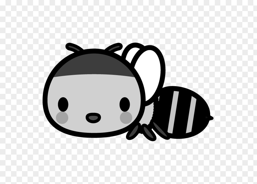Bee Honey Black And White Insect PNG