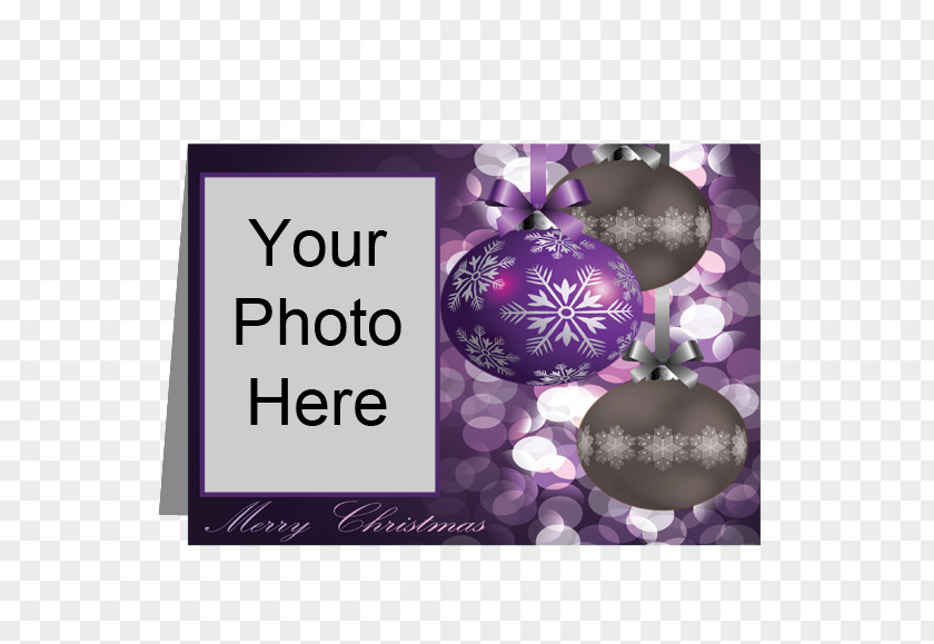 Purple Christmas Card Printing Canvas Print Photo-book Gift PNG