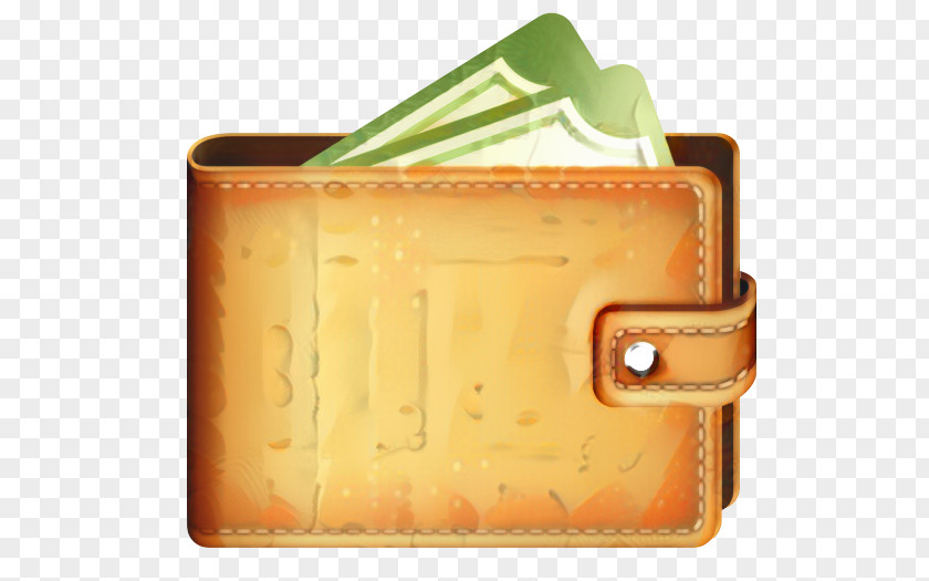 Rectangle Beige Wallet Icon PNG