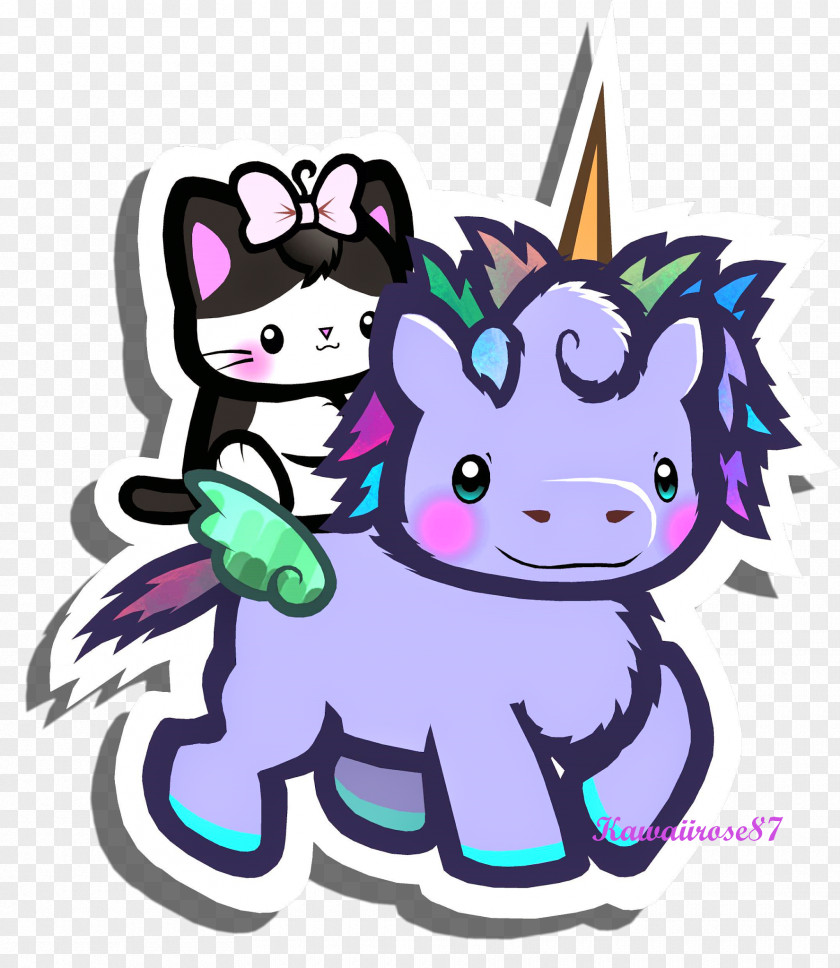 Unicorn Ears Kitten Art Cat Drawing Cuteness PNG