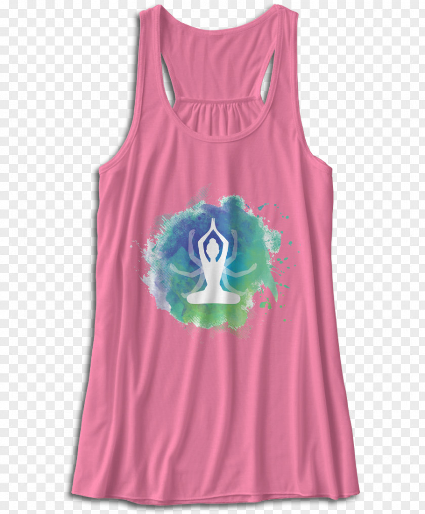 Watercolor Yoga Figure T-shirt Clothing Sleeveless Shirt Kansas City Royals Calavera PNG