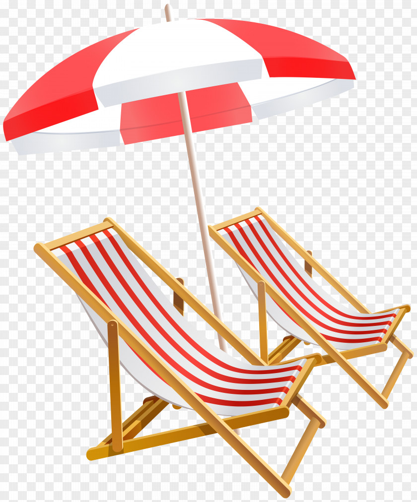 Beach Umbrella Chair Clip Art PNG