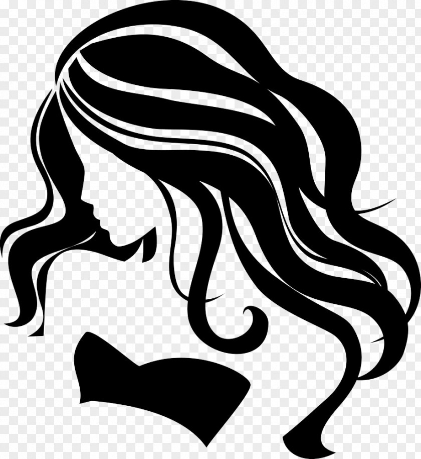 Girl PNG , Beauty hair silhouettes, woman sketch clipart PNG