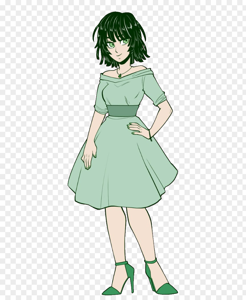 One Punch Man Fubuki Dress Outerwear Cartoon Clip Art PNG