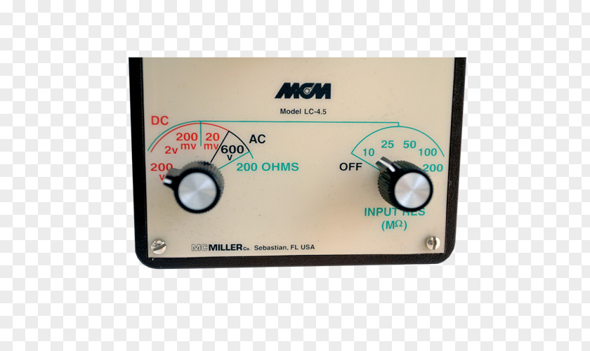 Underground Electro Corrosion Cathodic Protection Electronics M.C. Miller Co., Inc. Voltmeter PNG