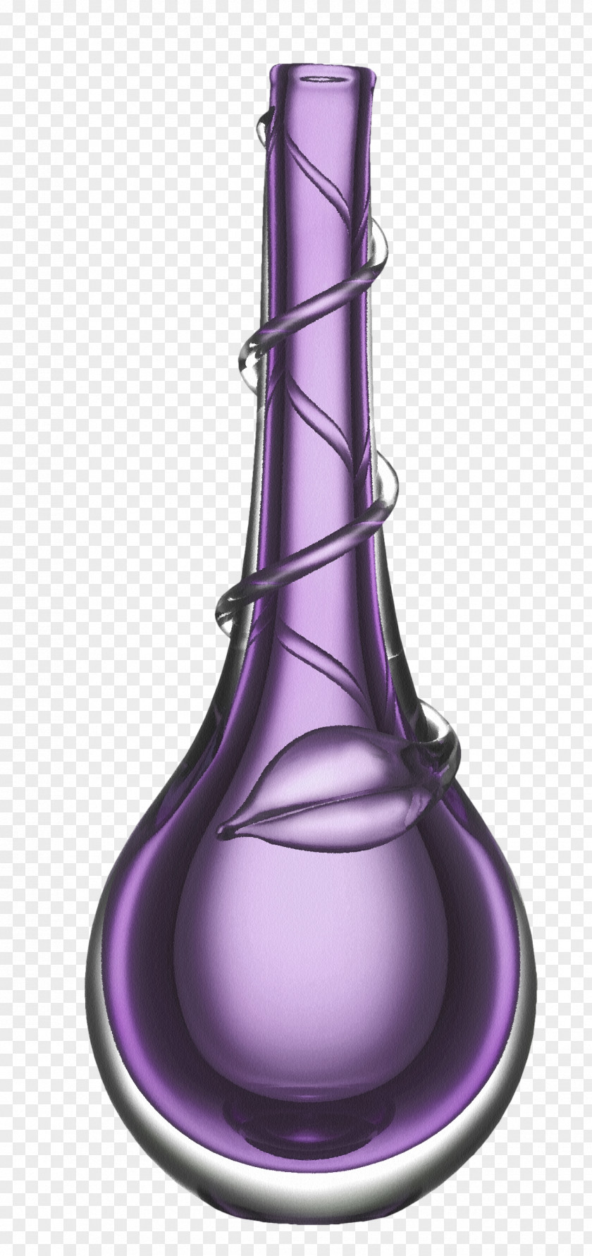 Beautiful Purple Bottle Orrefors Glass Vase Kosta Glasbruk PNG