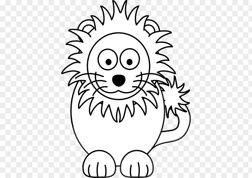 Lion Black Drawing And White Clip Art PNG