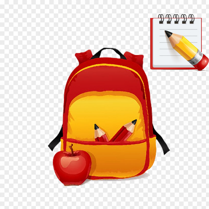 Notes Bags Student School Clip Art PNG