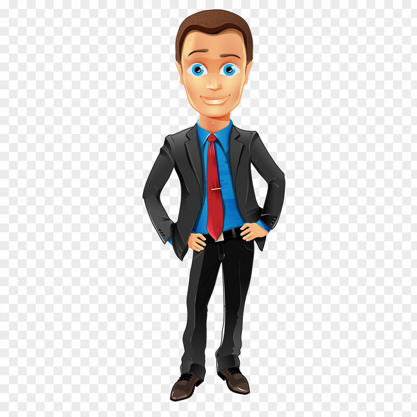 Business People Man Cartoon Character Illustration PNG