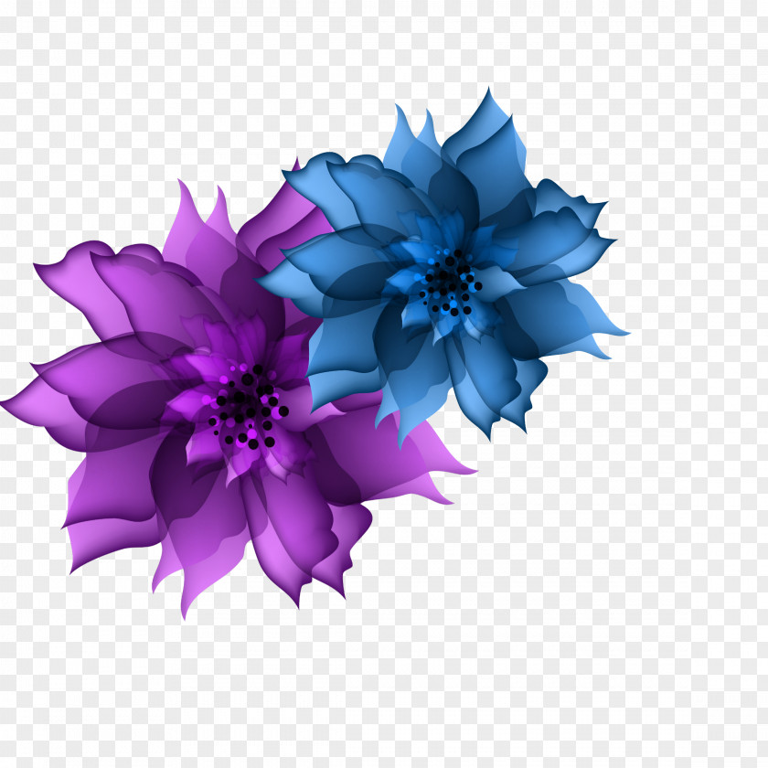 Flower Clip Art Blue Petal PNG