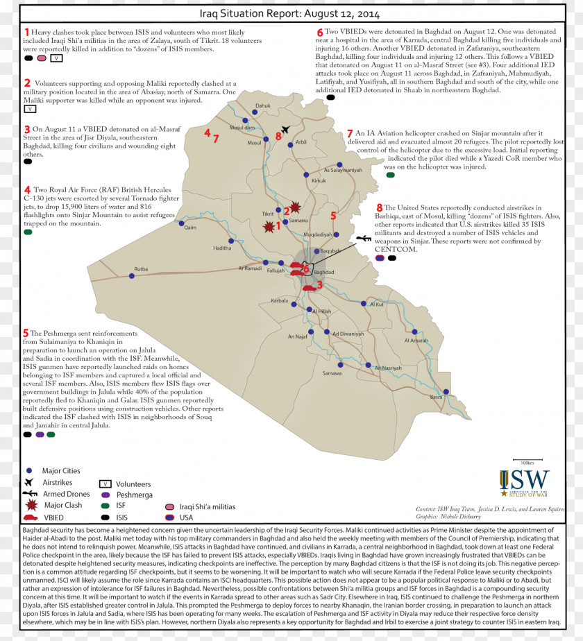 Map Iraq War Mind Institute For The Study Of Mosul PNG