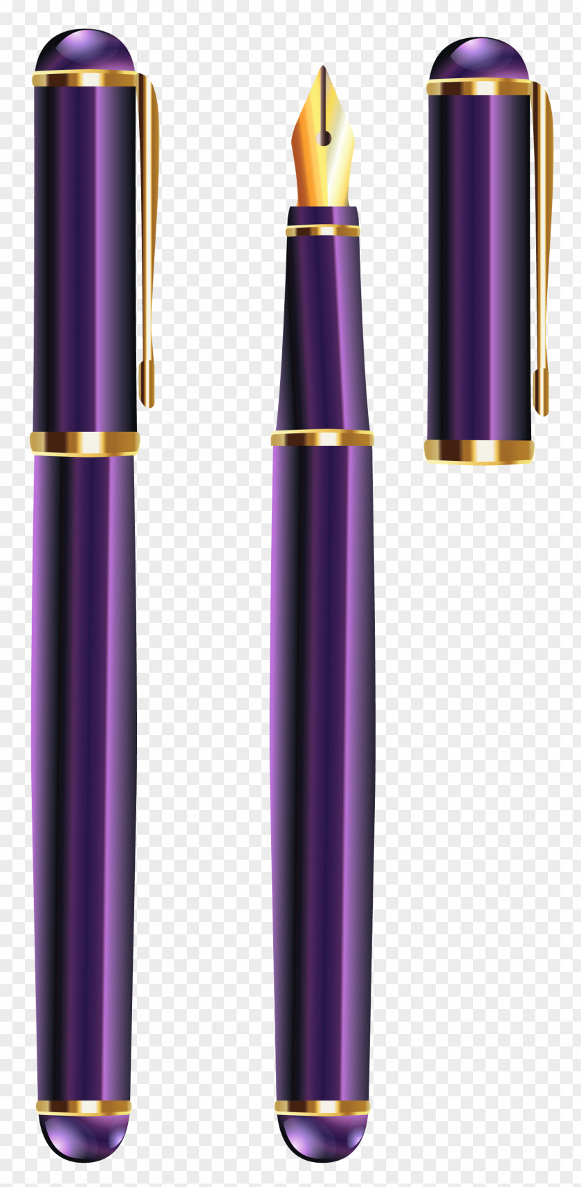 Ballpoint Pen Clipart Image Paper Purple PNG