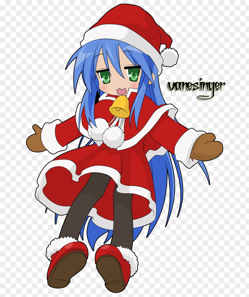 Christmas Konata Izumi Lucky Star Character PNG