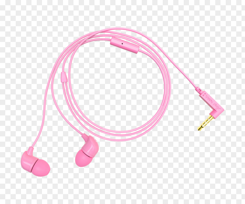 Ear Plug Happy Plugs In-Ear Headphones Microphone Earbud Plus Headphone Pink PNG