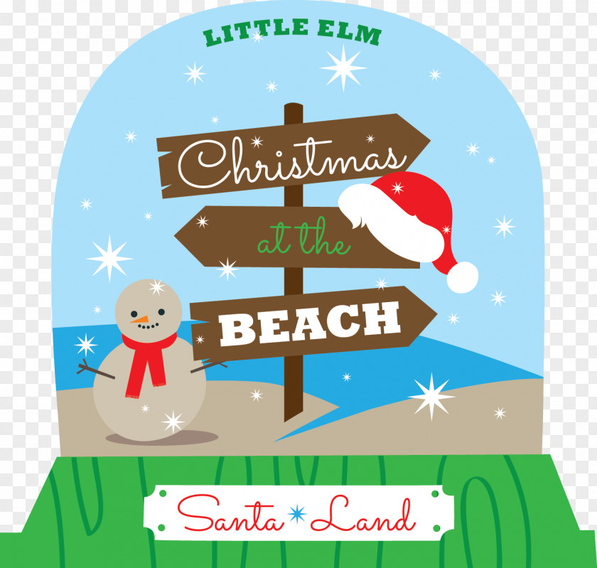 Santa Claus Little Elm Christmas Ornament Beach Day PNG