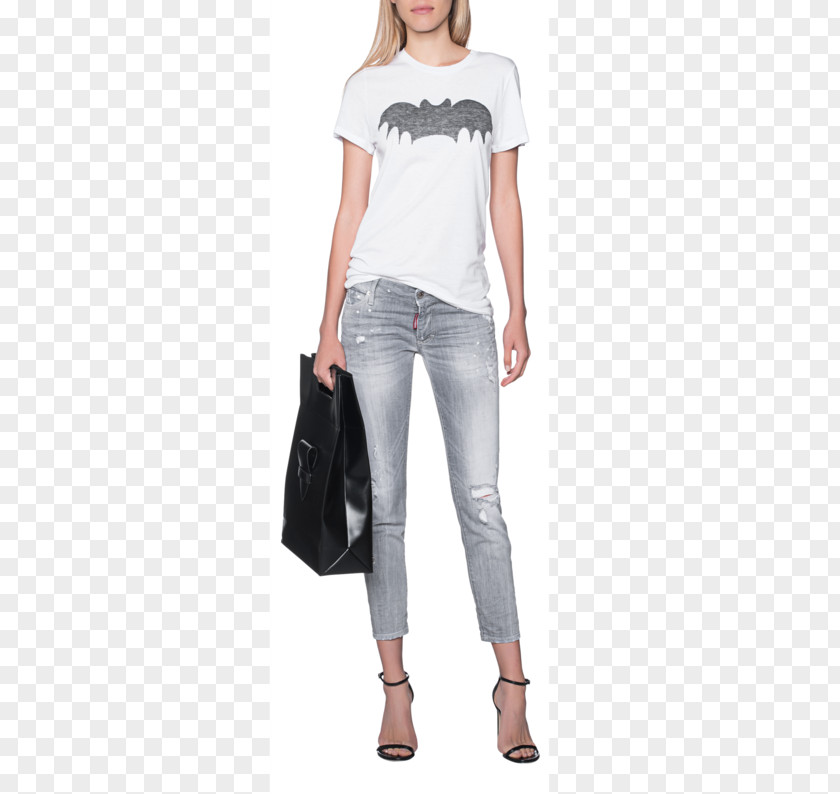 Jeans Model T-shirt Shoulder Denim Leggings PNG