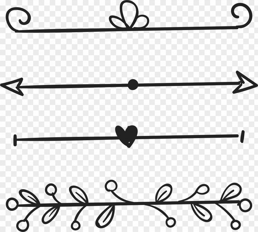 Love Leaves Decorate The Parting Line Euclidean Vector PNG