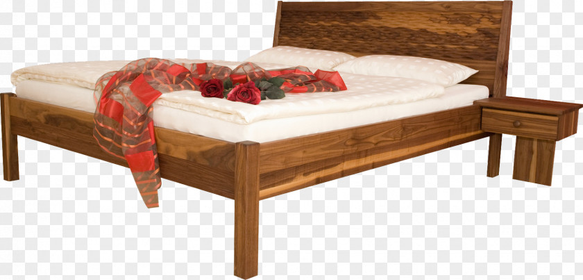 Table Bed Frame Bedside Tables Mattress PNG