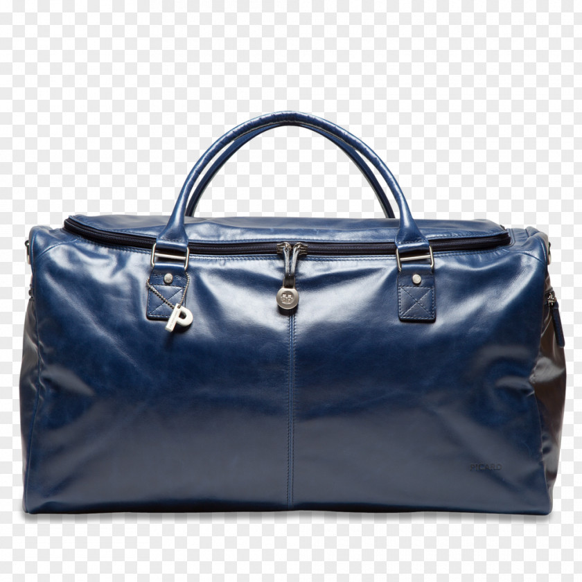 Travel Weekend Leather Tote Bag Tasche Germany Blue PNG