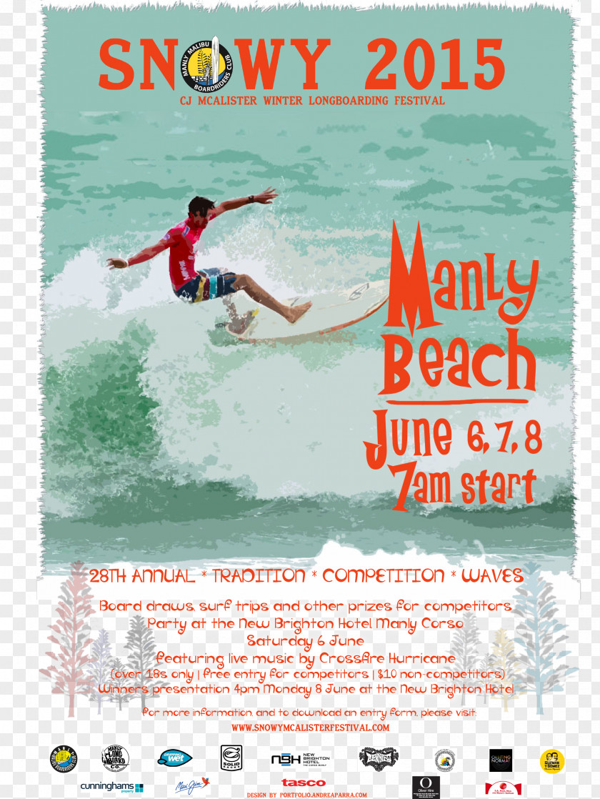 Water Surfboard Recreation Vacation Flyer PNG
