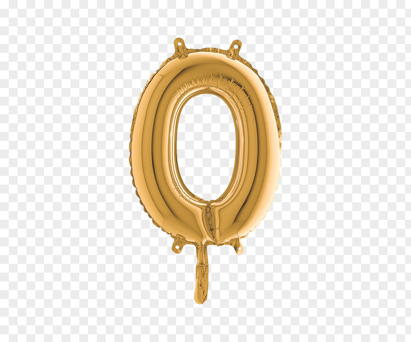 Balloon Toy Number Numerical Digit Gold PNG